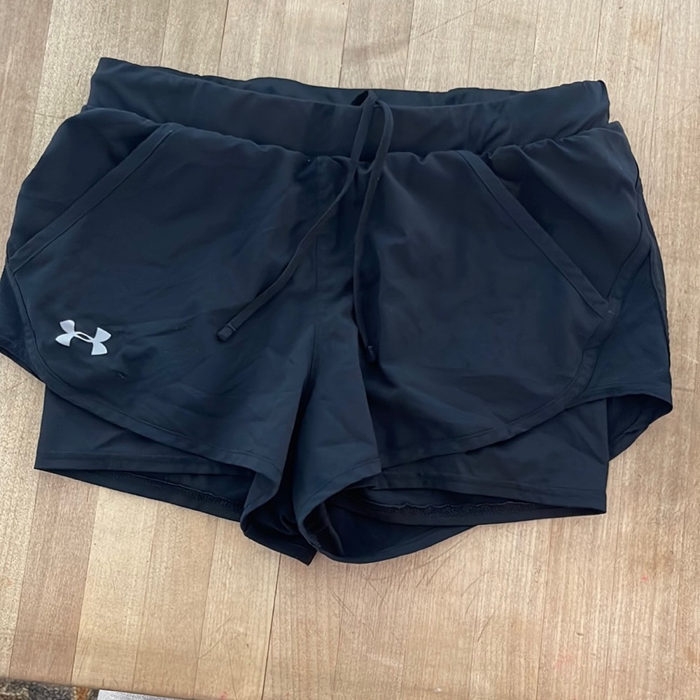 UA black athletic shorts